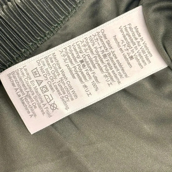 NEW J. Crew Plisse Shell Sleeveless Top Blouse & Slip Skirt Spanish Moss SZ S - Picture 14 of 14